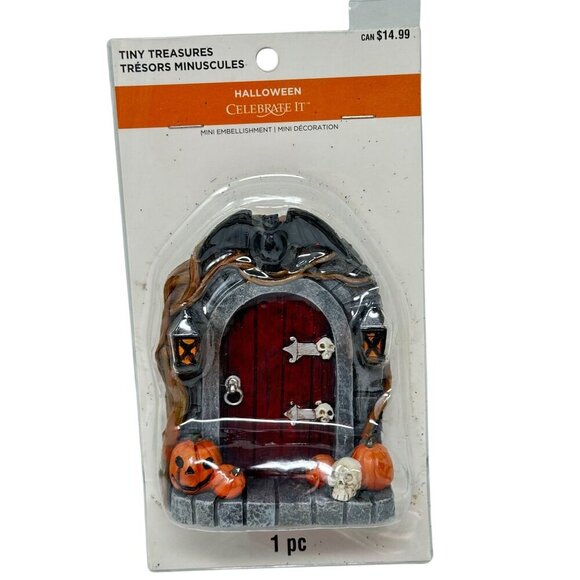 Halloween Haunted Door Miniatures Fairy Garden Lot Celebrate It Tiny Treasures - Picture 3 of 14